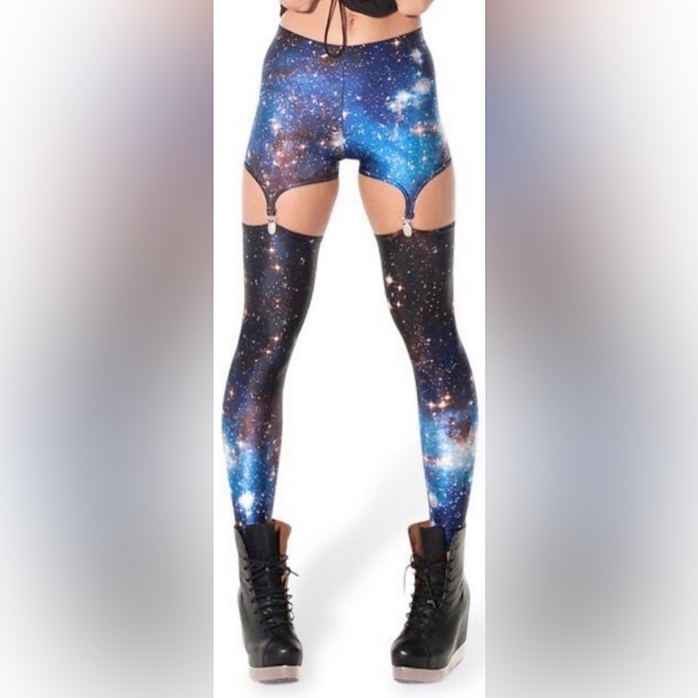 BlackMilk Galaxy Suspender Leggings